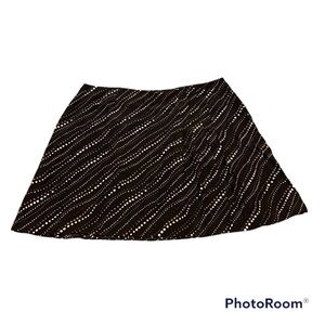 ELiSABETH 100% Silk ascending moon Midi Skirt | 24 | NWOT